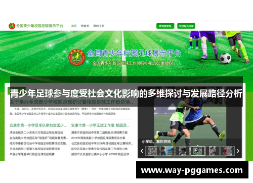 青少年足球参与度受社会文化影响的多维探讨与发展路径分析